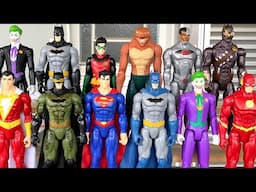 Bonecos Batman Spin Master : Talon, Coringa, SuperMan, Robin, Copperhead, Cyborg, Shazam, The Flash