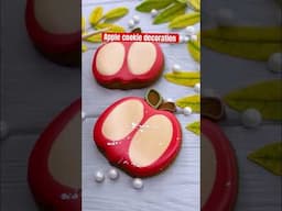 Apple sugar cookies decoration #apple #food #art #decoration #sugarcookiedecorating #sweet #tasty