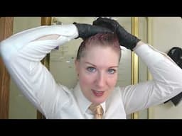 Slicking my Hair with Dippity Do Girls with Curls Hair Gel and Going Under the Dryer to Bake