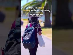 How to spend money without regretting #shortsvideo #moneymindset