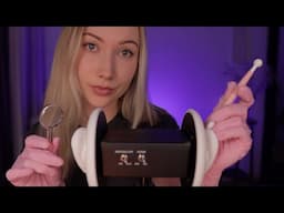 ASMR Gentle Ear Examination & Massage | Check-Up with Medical Tools, Gloves, Fizzy Ear Cleaning👂💤