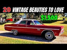 20 Budget-Friendly Classics from $1,500 to $8,500!