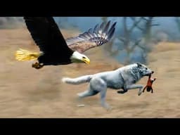 Wolf Want to Stole the Baby, But the Eagle Did Something Amazing！