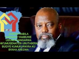 Agikurwaho ubundahangarwa Joseph Kabila Kabange ubushinjacyaha butangaje ko buzamushyikiriza urukiko