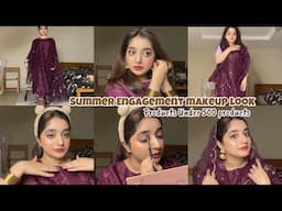Summer proof Engagement Look| dress, jewellery | viral products under 500