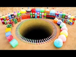 EXPERIMENT: Giant Balloons from Toothpaste Eruption with Big Orbeez, Fanta & Cola vs Mentos