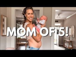 Mom of 5: Unmedicated Labor, Postpartum Belly and Tips