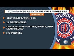 160,000 gallons used to put out landfill fire