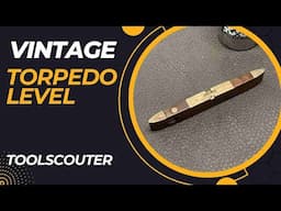 Vintage Brass & Wood Torpedo Level