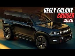GEELY GALAXY CRUISER 2026, con PINTA de TOYOTA y LAND ROVER.😲