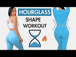 Snatched waist, booty pump, curvy hips, perfect hourglass shape home workout ⌛ 3x a week in 3 weeks