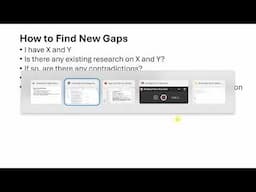 How to Identify New Research Gaps?