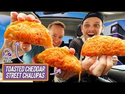 Eating Ground Beef Toasted Cheddar Street Chalupas from Taco Bell | *THEIR BEST NEW ITEM TO DATE?*