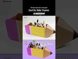 DIY Pencil Box Holder Organizer | Pen Holder Desk Organizer #shorts #shortvideo #youtubeshorts