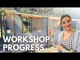Huge Progress on Our Workshop – Almost Ready for the Stone House!