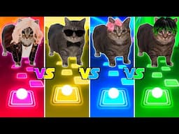 OIIA Cat x APT vs Gangnam Style vs After Dark vs PASSO BEM SOLTO - Tiles Hop