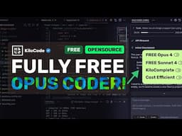 KiloCode + Fully FREE Opus 4 & Sonnet 4: This is CRAZY GOOD!