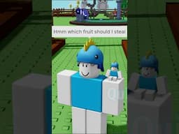 He said my garden was bad so i stole his fruits in Grow A Garden 🍄 #roblox #memes #quimic