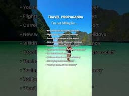 Travel Propaganda I’m NOT falling for ✈️👇