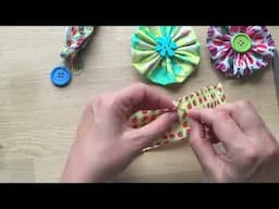 How to sew a flower (easy beginner sewing pattern - learn to sew)