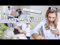 What I do to keep routine! Running errands, cleaning, grocery haul, meal prep