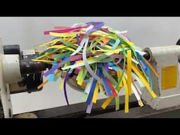 Amazing Woodturning Crazy - A Very Special Idea For Paper And Plastic On Lathe