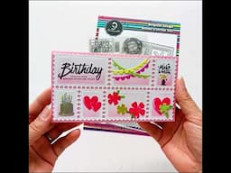 2025NEW ARRIVAL| Postage stamp metal die & birthday clear stamps - #AlinaCraft #handmadecards #temu