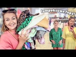 NIEWIARYGODNE ZDOBYCZE Z LUMPEKSU! WIELKI HAUL ZA 50 ZŁ! 😮 ZAKUPY NA ŻYWO I MIERZYMY 🤑