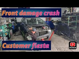 CUSTOMERS HAD A FRONT END DAMAGE ON THERE FIESTA PART1