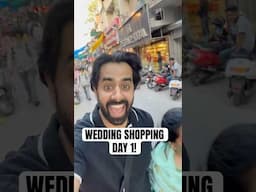 Day 1 of wedding shopping in India!