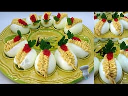 Recette des œufs farcis à la crème de saumon