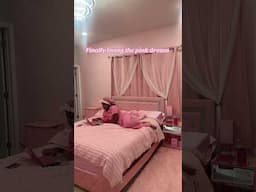 Pink bedroom goals 💓 all pink everything 🥰 #pinkfinds #pinkdecor