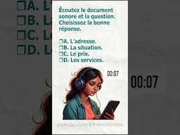 TCF (Test de connaissance du français) Compréhension orale (5) #francaisfacile #learnfrench