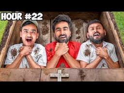 We Spent 24 Hours Buried Alive | 24 घंटे जमीन में दफ़न - Challenge 😱
