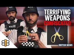British Police Show Off Terrifying Confiscated Weapons