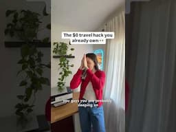 The most underrated travel item lives in your kitchen drawer 👀 #traveltip #travel