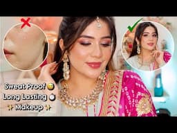 Summer Heavy Party Makeup ☀️ | Step by Step ✨ Sweat Proof Makeup for Summers 💖