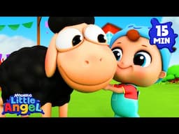 At The Black Sheep Farm | Animal Learning Videos | Little Angel Kids Songs & Nursery Rhymes