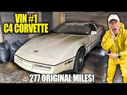 VIN #1: C4 Corvette With 277 Original Miles! | First Wash in 30 Years! | Satisfying Restoration