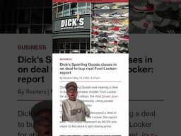 Foot Locker to be acquired by Dicks Sporting Goods #sneakers #golf #businessnews