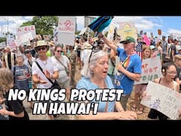 No Kings Protest in Hawaii at the State Capital | No Dictator Protest | Hawaii No Kings Protest