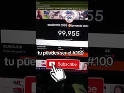 tu puedes ser el número 100mil suscriptores 😱😱