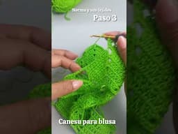 Canesu a crochet parte 3 #crochet #ganchillo #hand
