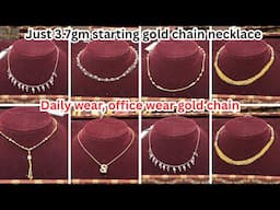 Tanishq New Gold Chain Necklace Designs 3.7Gm starts🔥Tanishq Gold Chain Necklace Designs with price