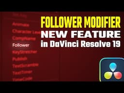 NEW Update to Follower Modifier in DaVinci Resolve 19 and Why You Need to Know THIS!