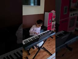 Shree Namaskar MahaMantra piano music by 4 years old Virti. #jain #piano