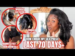 How I make my silk press LAST 70 DAYS+ | Type 4 Natural Hair