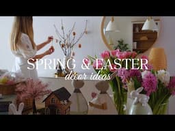 EASTER & SPRING DECORATE WITH ME 🌷🐰/ EASTER DIYs & SPRING DECOR IDEAS 🪻🌼
