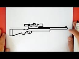 HOW TO DRAW A SNIPER GUN