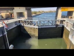Watch As Our Boat Gets Lowered at the Esna Lock on the Nile River